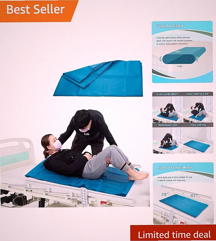 Elderly Transfer Slide Sheet for Beds and Vehicles 28x47 Inches