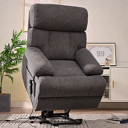 Oversized Power Lift Recliner Chair for Elderly, Electric Fabric Recliner Chair
